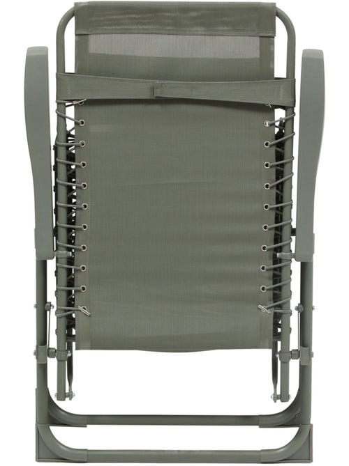 Fauteuil de jardin relax inclinable 5 positions et pliant en acier SILOS - Kiabi Fauteuil de jardin relax inclinable 5 positions et pliant en acier SILOS - Kiabi