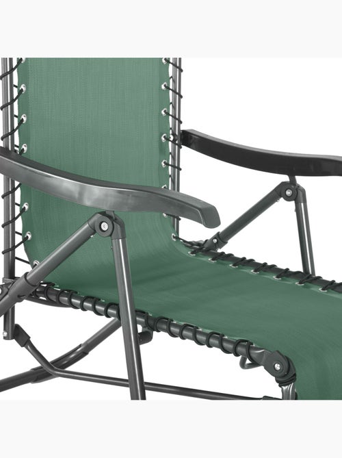 Fauteuil de jardin relax inclinable 5 positions et pliant en acier SILOS - Kiabi Fauteuil de jardin relax inclinable 5 positions et pliant en acier SILOS - Kiabi