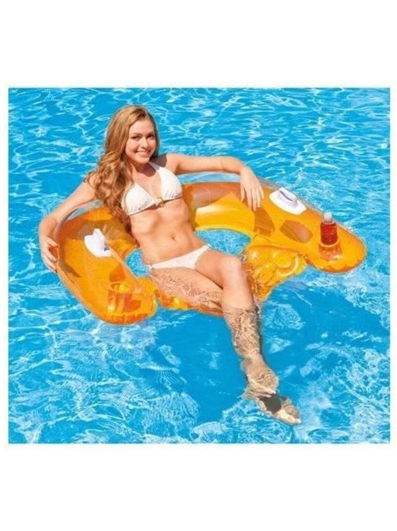 Fauteuil de piscine semi immergé Bleu - Kiabi