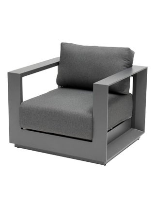 Fauteuil de salon de jardin en aluminium Allure