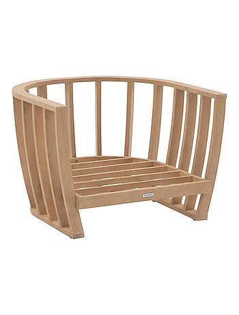 Fauteuil de salon de jardin en bois LEMINDO
