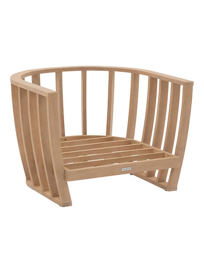 Fauteuil de salon de jardin en bois LEMINDO Beige - Kiabi