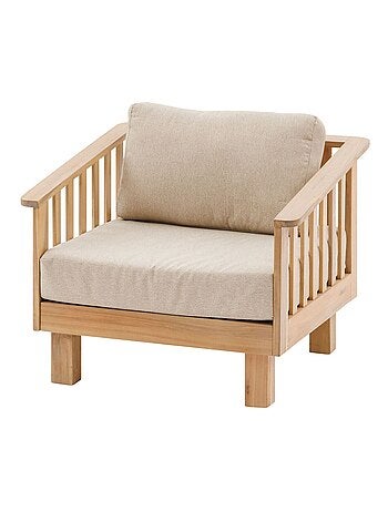 Fauteuil de salon de jardin en bois XENIA