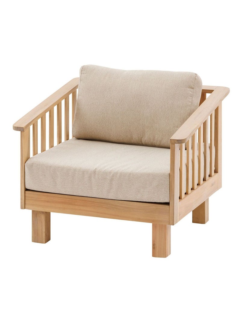 Fauteuil de salon de jardin en bois XENIA Marron - Kiabi
