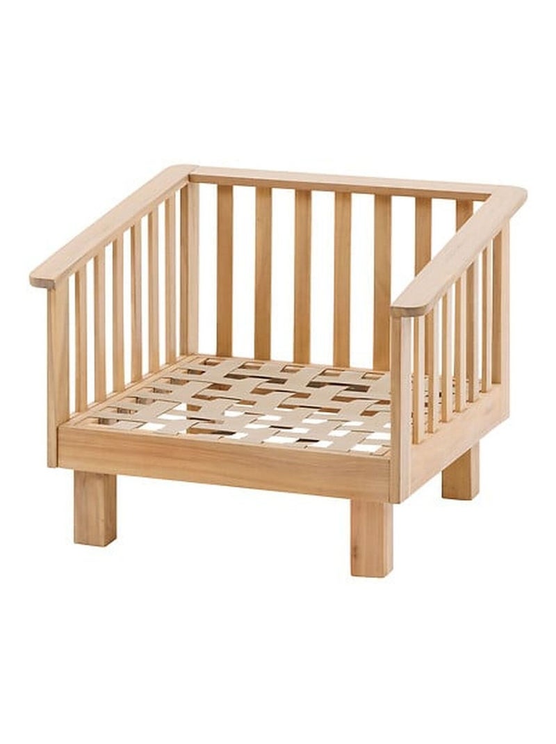 Fauteuil de salon de jardin en bois XENIA Marron - Kiabi