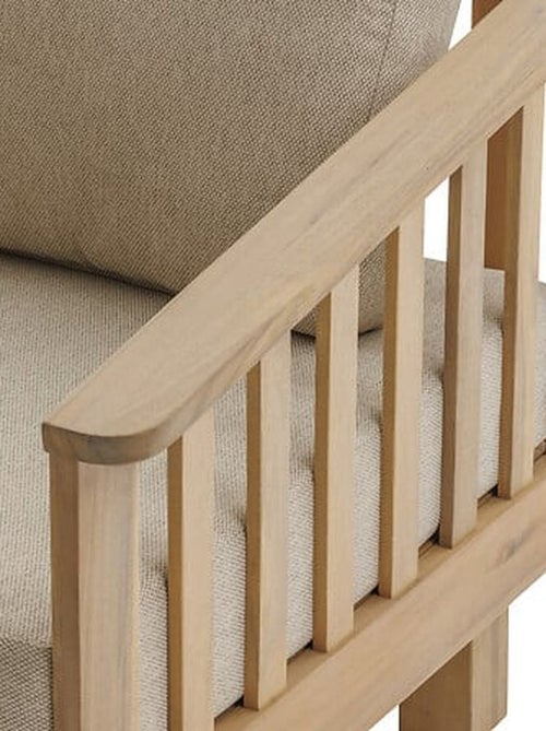 Fauteuil de salon de jardin en bois XENIA - Kiabi