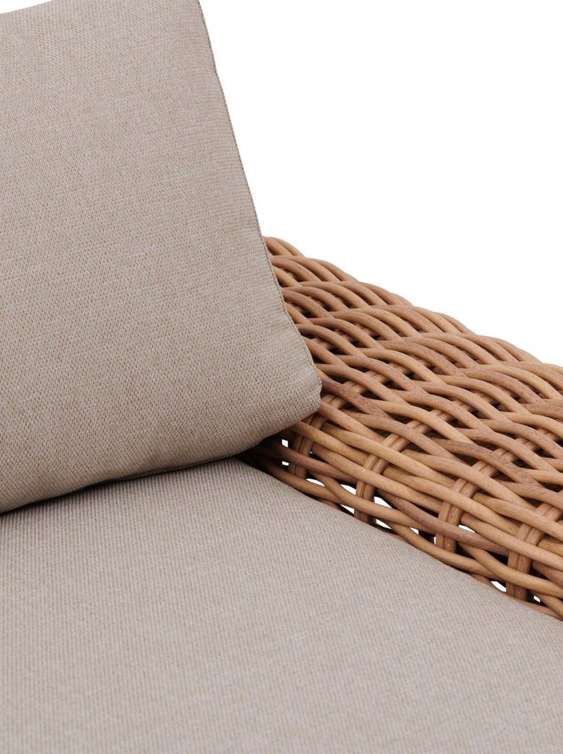 Fauteuil de salon de jardin en résine tressée Savinia Marron - Kiabi