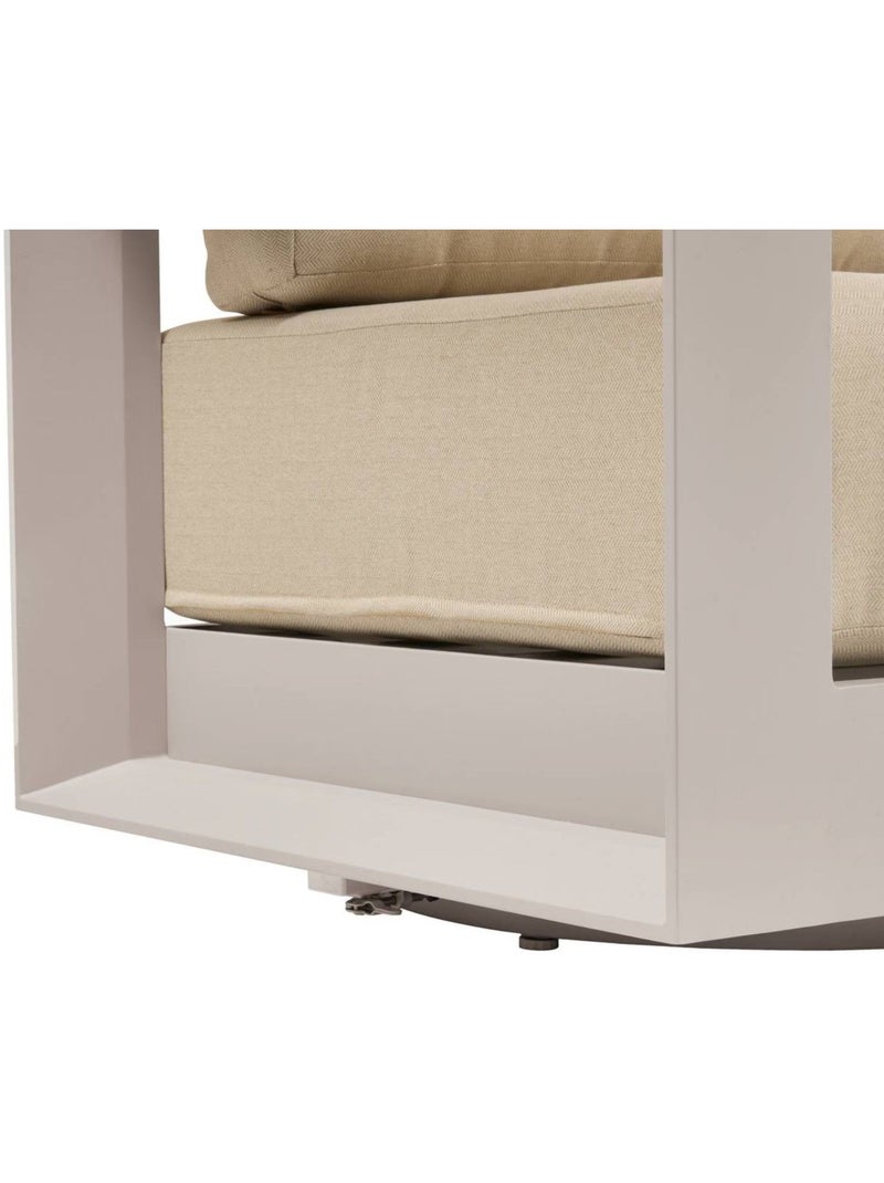 Fauteuil de salon de jardin rotatif ALLURE Beige - Kiabi