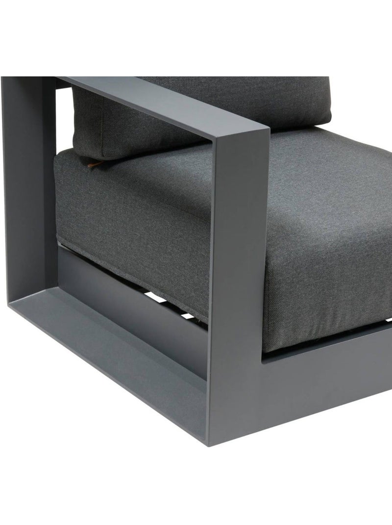 Fauteuil de salon de jardin rotatif ALLURE Gris foncé - Kiabi