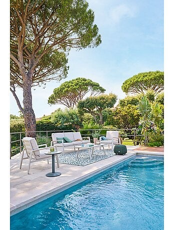 Fauteuil de salon en aluminium LUZANE