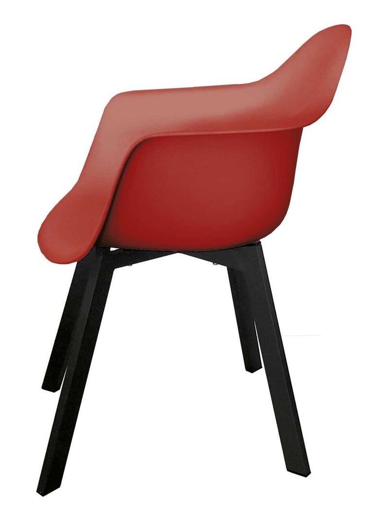 Fauteuil en forme de coque Rouge - Kiabi
