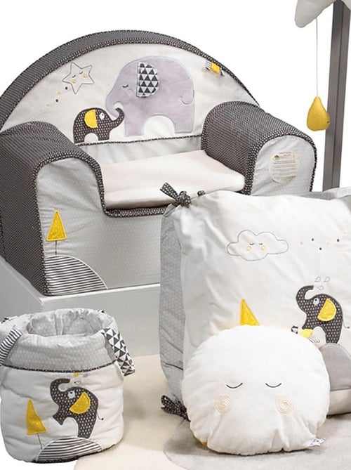 Fauteuil enfant 42x48cm en coton gris - SAUTHON - Kiabi