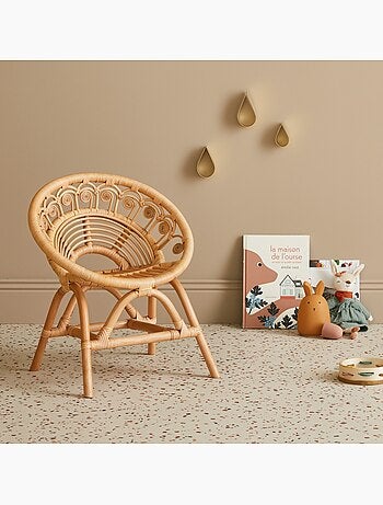 Fauteuil enfant bohème rotin alice