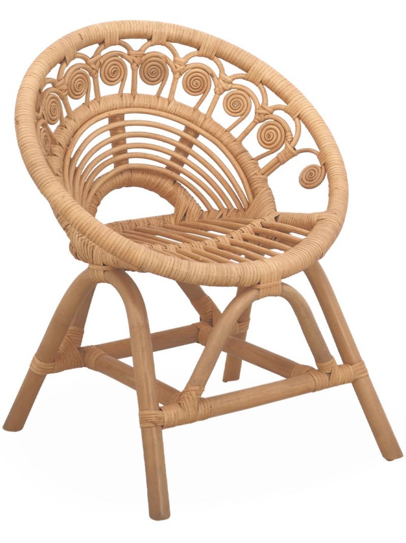 Fauteuil enfant bohème rotin alice Beige naturel - Kiabi