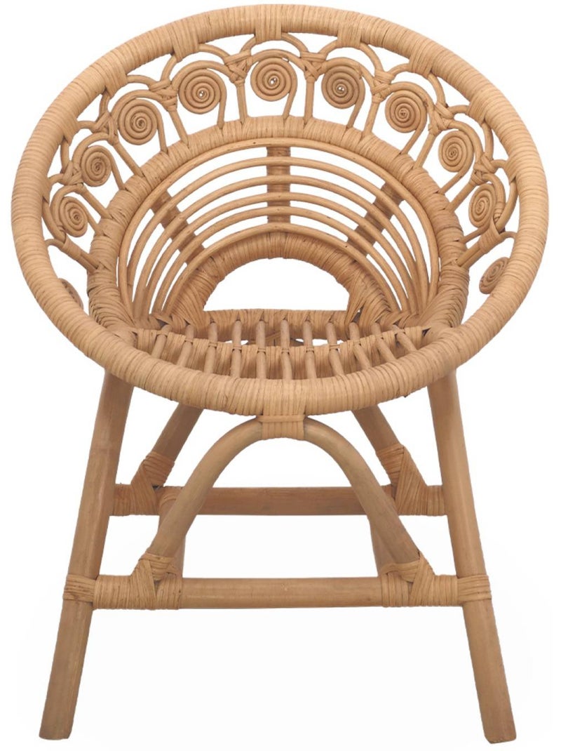 Fauteuil enfant bohème rotin alice Beige naturel - Kiabi