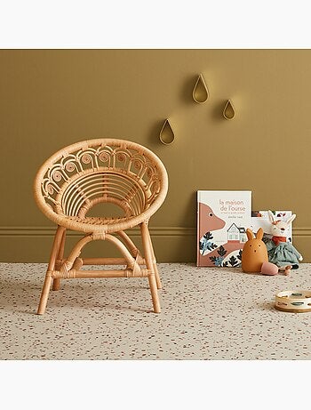 Fauteuil enfant bohème rotin Alice
