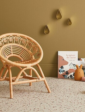 Fauteuil enfant bohème rotin Alice