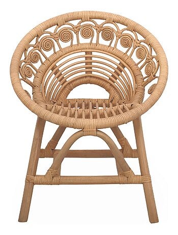 Fauteuil enfant bohème rotin Alice