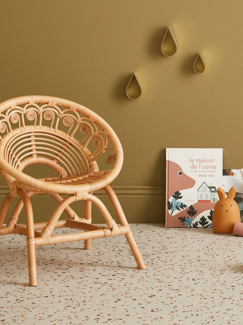 Fauteuil enfant bohème rotin Alice Marron - Kiabi