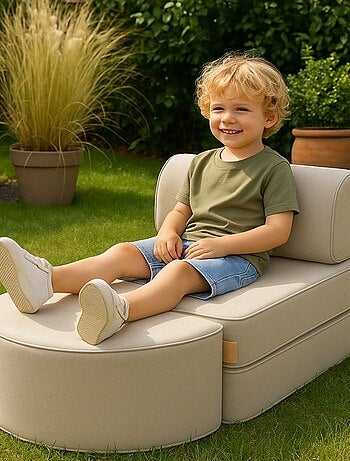 Fauteuil Enfant Convertible - Outzy Chauffeuse - Beige