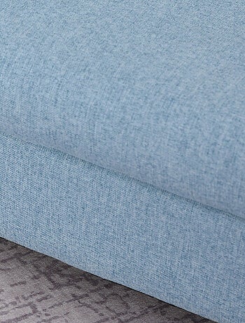 Fauteuil enfant design scandinave grand confort lin bleu
