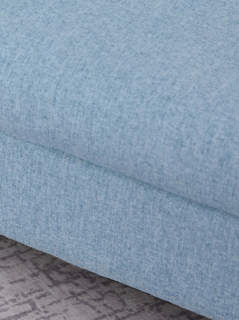 Fauteuil enfant design scandinave grand confort lin bleu Bleu Bleu - Kiabi