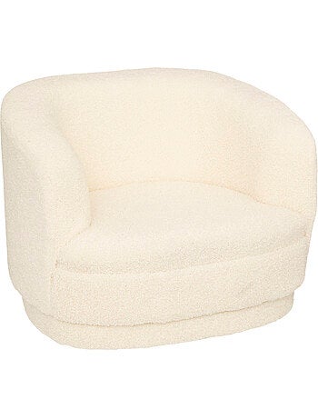 Fauteuil enfant en tissu bouclette SKY