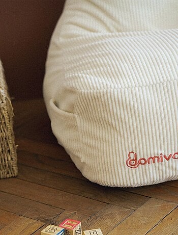 Fauteuil enfant en velours avec oreilles de félin