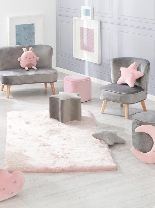 Fauteuil enfant en velours avec pieds en bois massif - ROBA 'lil sofa' - Kiabi