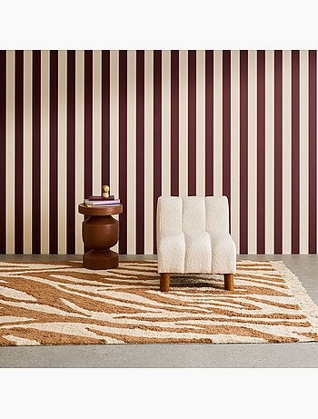 Fauteuil enfant pieds arrondis bois d'hévéa et bouclette Angel Kids