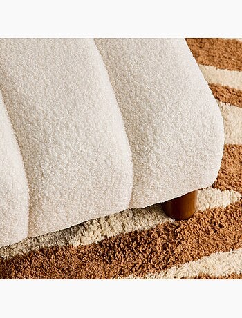 Fauteuil enfant pieds arrondis bois d'hévéa et bouclette Angel Kids