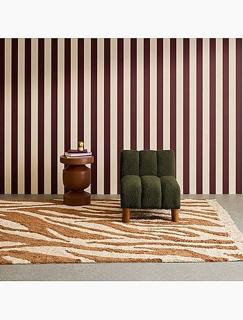 Fauteuil enfant pieds arrondis bois d'hévéa et bouclette Angel Kids