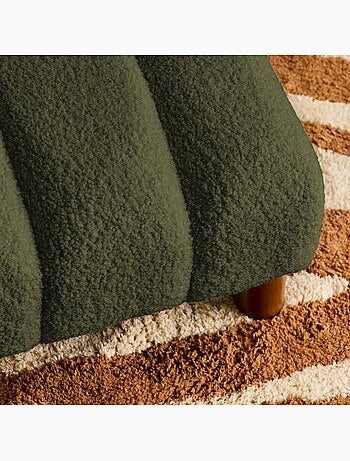 Fauteuil enfant pieds arrondis bois d'hévéa et bouclette Angel Kids