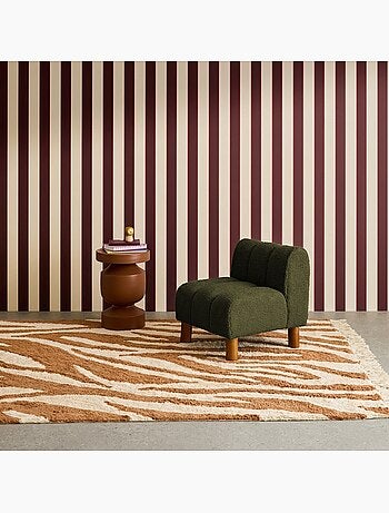 Fauteuil enfant pieds arrondis bois d'hévéa et bouclette angel kids