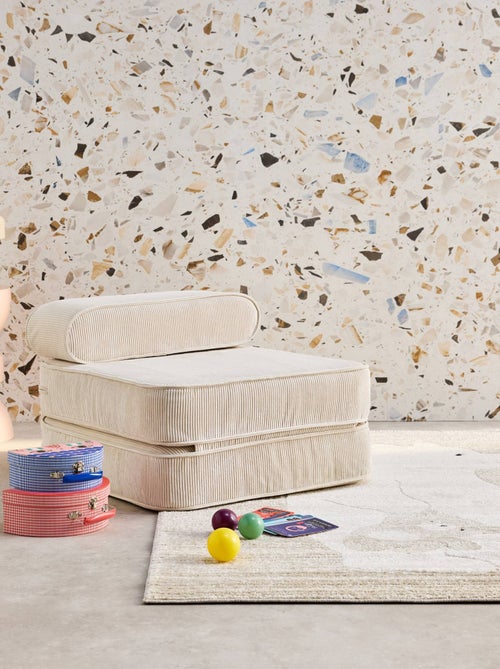 Fauteuil enfant velours côtelé dépliable Imani - Kiabi