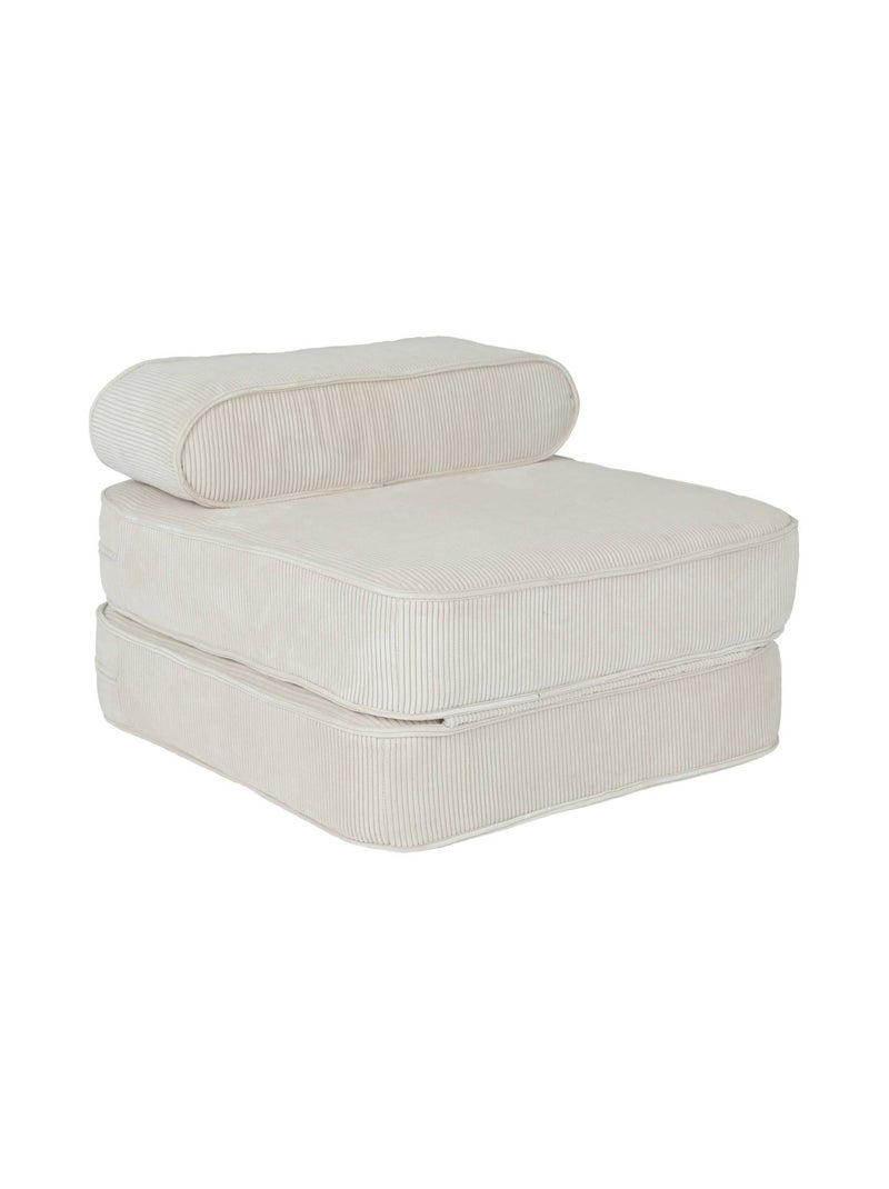 Fauteuil enfant velours côtelé dépliable Imani Beige - Kiabi
