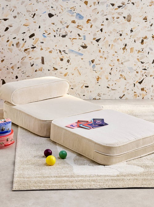 Fauteuil enfant velours côtelé dépliable Imani - Kiabi