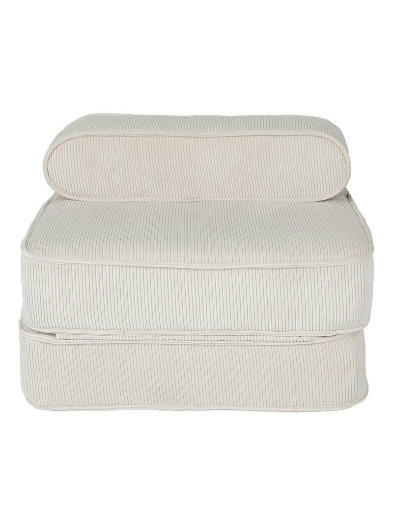 Fauteuil enfant velours côtelé dépliable Imani Beige - Kiabi