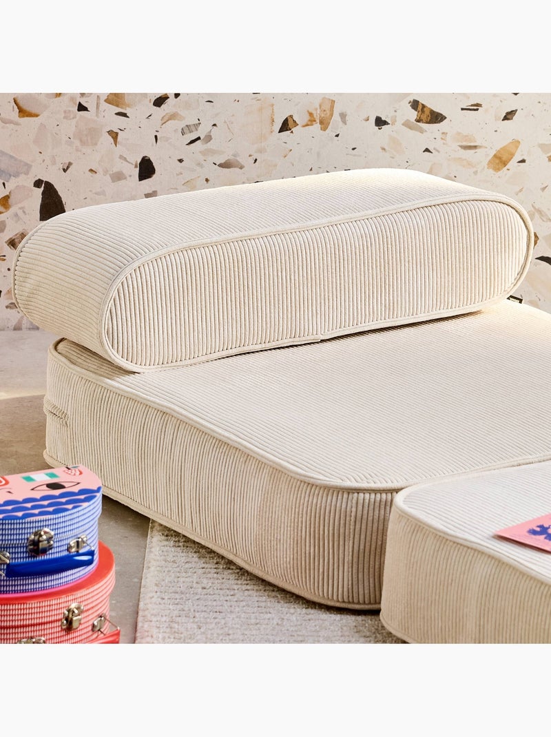 Fauteuil enfant velours côtelé dépliable imani Beige naturel - Kiabi