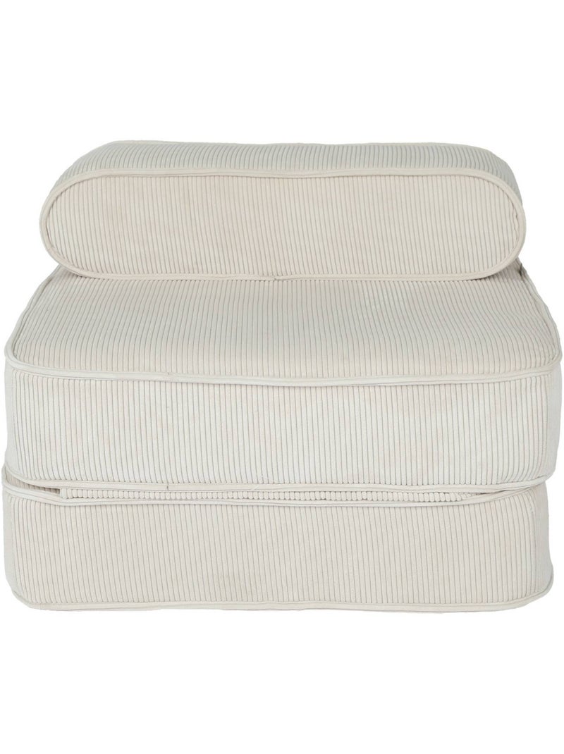 Fauteuil enfant velours côtelé dépliable imani Beige naturel - Kiabi