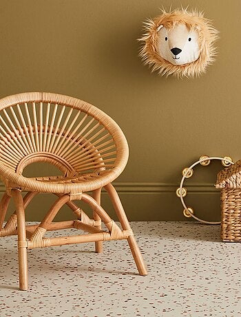 Fauteuil enfant vintage rotin Maeva