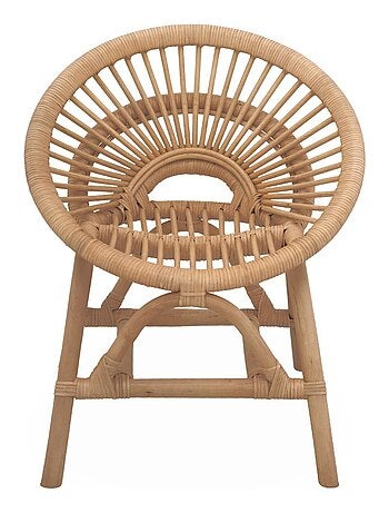 Fauteuil enfant vintage rotin Maeva