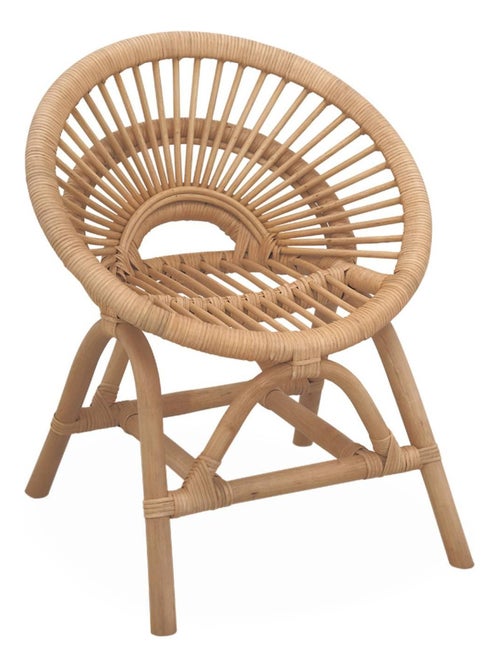 Fauteuil enfant vintage rotin Maeva - Kiabi