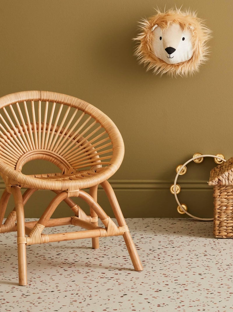 Fauteuil enfant vintage rotin Maeva Marron - Kiabi