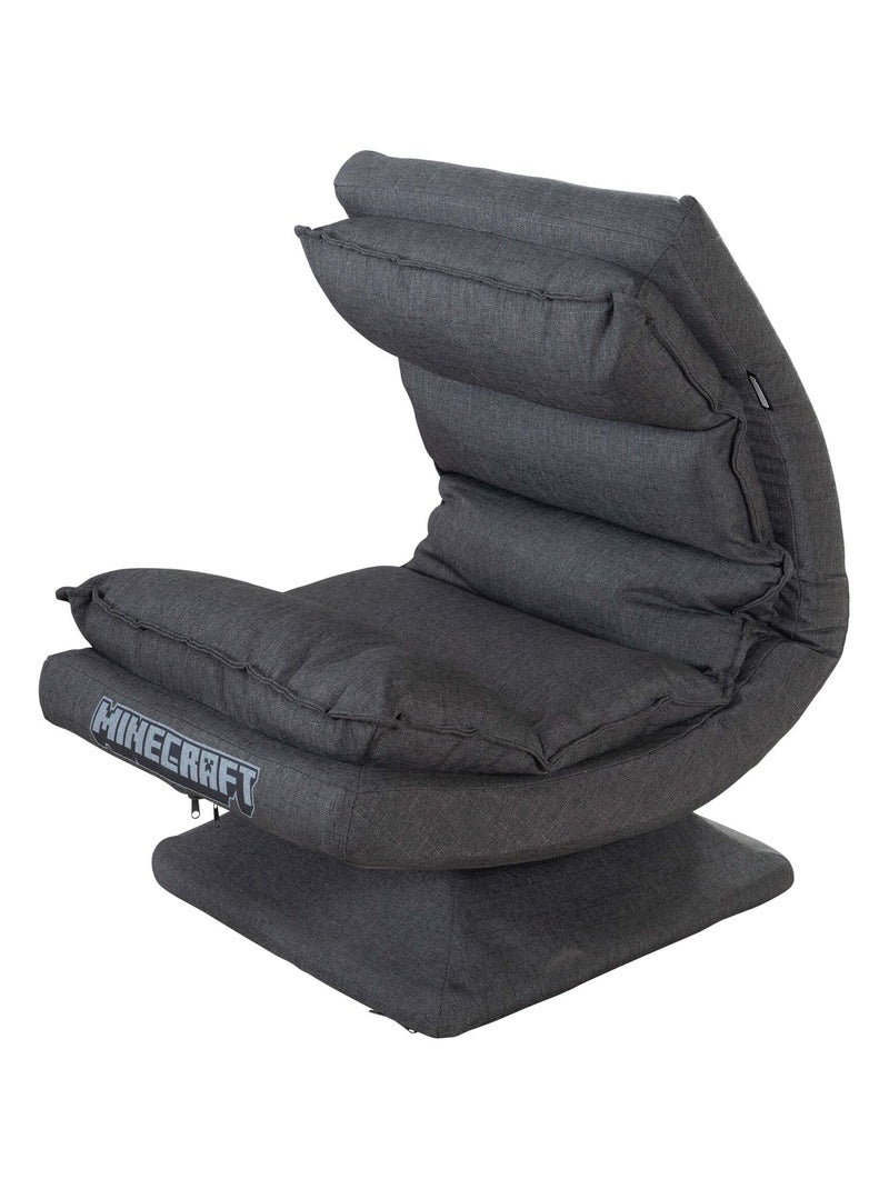 Fauteuil gaming 360° avec dossier pliable 'Minecraft' ROBA Gris foncé - Kiabi