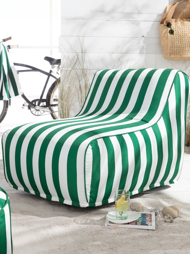 Fauteuil gonflable à rayures VERT - Kiabi