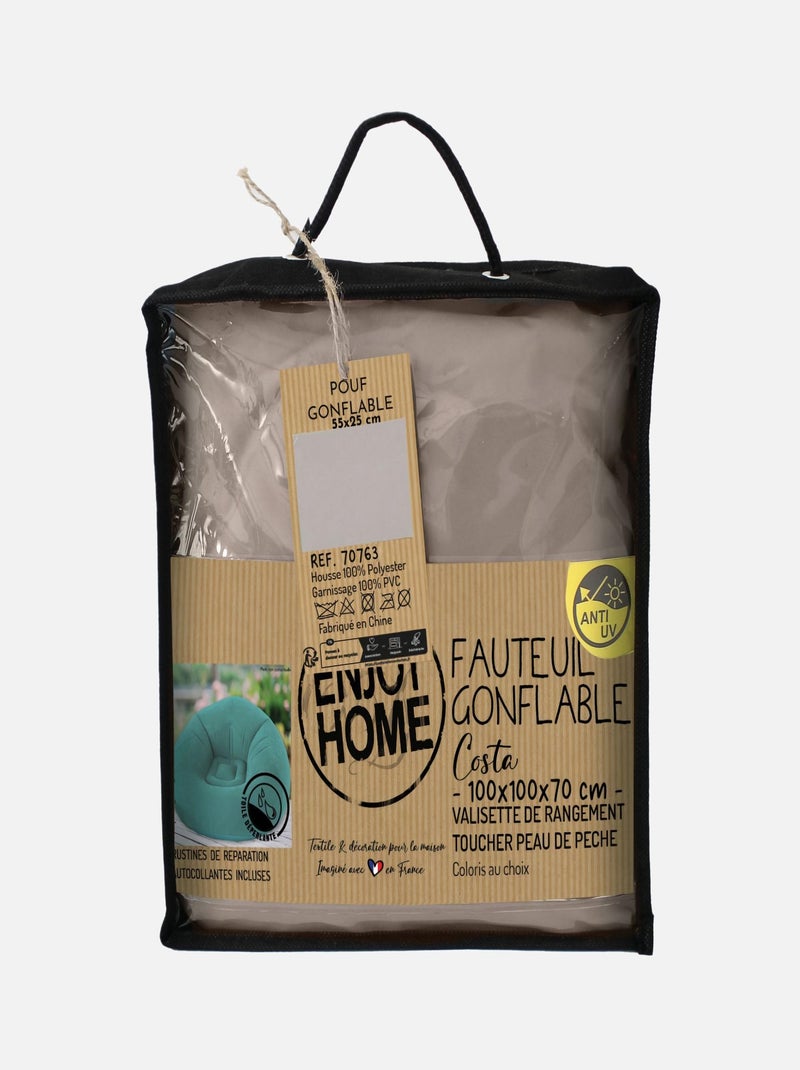 Fauteuil gonflable extérieur Beige - Kiabi