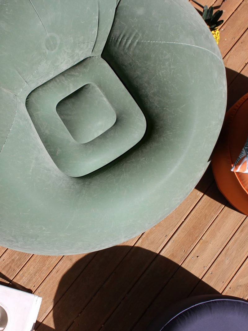 Fauteuil gonflable extérieur Vert Sauge - Kiabi