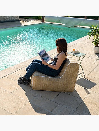 Fauteuil gonflable modulable pour extérieur déhoussable FORMENTERA