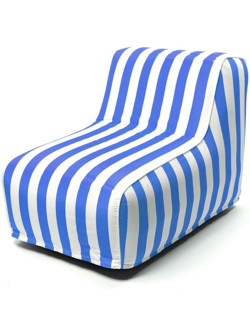 Fauteuil gonflable SUMMER STRIPES Bleu - Kiabi